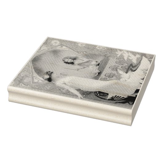 Art Nouveau Valentijn 1904 Rubberstempel (Stempel)