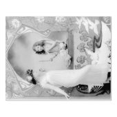 Art Nouveau Valentijn 1904 Rubberstempel (Afrduk)