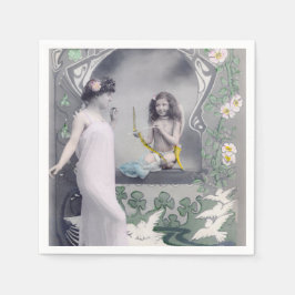 Art Nouveau Valentijn 1904 Servet