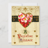  Art Nouveau Valentijnsdag Card Sjabloon (Voorkant)