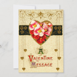 Art Nouveau Valentijnsdag Card Sjabloon