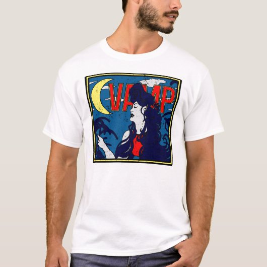 Art Nouveau Vampire Queen T-shirt (Voorkant)