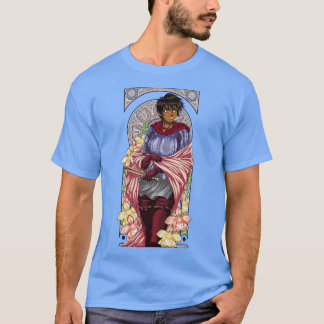 Art Nouveau van een mooie Warrior Alternate T-shirt