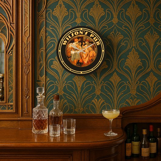  Art Nouveau van Mucha Pub Grote Klok