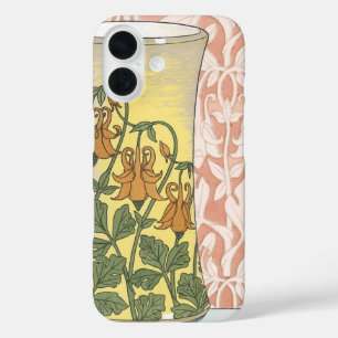  Art Nouveau, Vase met Columbine Flowers iPhone 16 Hoesje