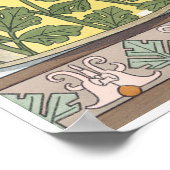  Art Nouveau, Vase met Columbine Flowers Poster (Hoek)