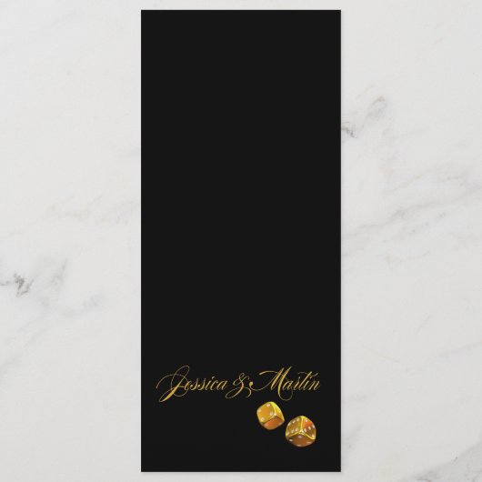 Art Nouveau Vegas menu rood (Achterkant)