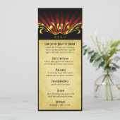 Art Nouveau Vegas menu rood (Staand voorkant)