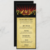 Art Nouveau Vegas menu rood (Voorkant / Achterkant)