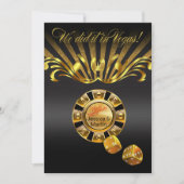 Art Nouveau Vegas Reception | Goud zwart Kaart (Voorkant)