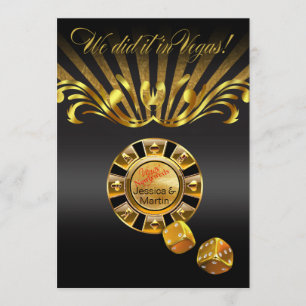 Art Nouveau Vegas Reception   Goud zwart Kaart