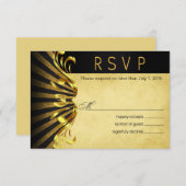Art Nouveau Vegas RSVP | Goud zwart (Voorkant / Achterkant)