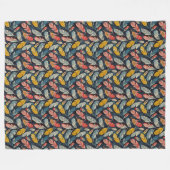 Art Nouveau Veren Fleece Deken (Voorkant (Horizontaal))