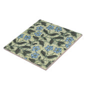 Art Nouveau Vergeet-me-niet Tile Tegeltje (Zijkant)