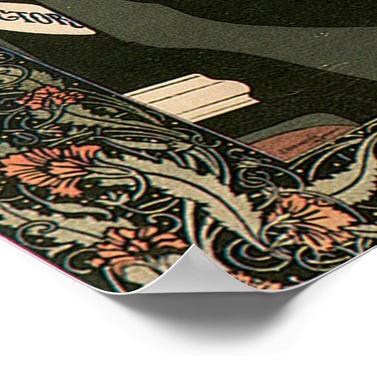  art nouveau verticaal 12 x 36 inch poster (Hoek)
