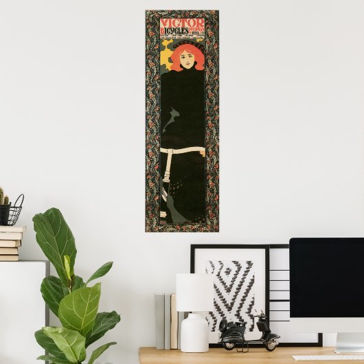 art nouveau verticaal 12 x 36 inch poster (Thuiskantoor)
