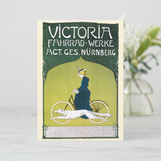  Art Nouveau, Victoria Fahrrad Werke, Rehm (Staand voorkant)