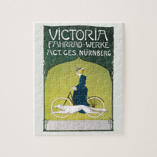 Art Nouveau, Victoria Fahrrad Werke, Rehm Legpuzzel (Verticaal)