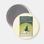  Art Nouveau, Victoria Fahrrad Werke, Rehm Magneet (Voorkant / Achterkant)