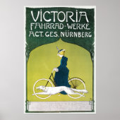  Art Nouveau, Victoria Fahrrad Werke, Rehm Poster (Voorkant)