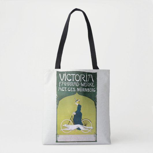  Art Nouveau, Victoria Fahrrad Werke, Rehm Tote Bag (Voorkant)