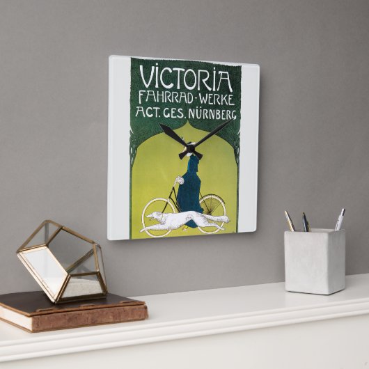 Art Nouveau, Victoria Fahrrad Werke, Rehm Vierkante Klok (Kantoor)