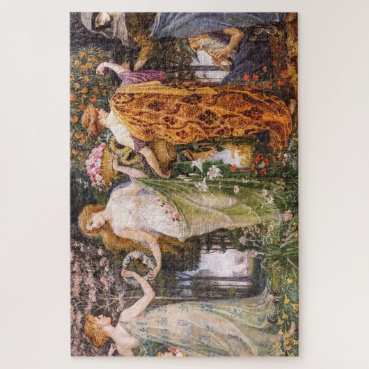  Art Nouveau Vier Seizoenen van Walter Crane Legpuzzel (Verticaal)