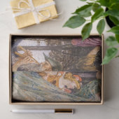  Art Nouveau Vier Seizoenen van Walter Crane Tissuepapier (Geschenk)