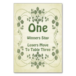 Art Nouveau Vintage #1 Bunco tafel Kaart