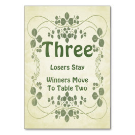 Art Nouveau Vintage #3 Bunco tafel Kaart