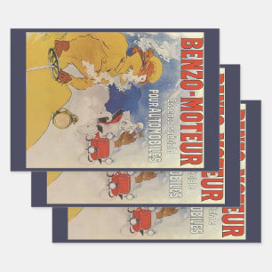 Art Nouveau vintage, Benzo Moteur door Jules Chere Inpakpapier Vel