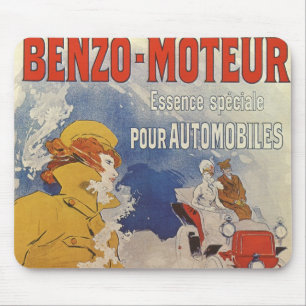 Art Nouveau vintage, Benzo Moteur van Jules Cheret Muismat