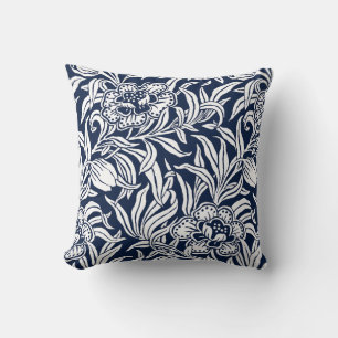 Art Nouveau Vintage Bloem Botanische Houten Blok Kussen
