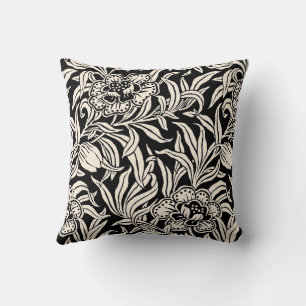 Art Nouveau Vintage Bloem Botanische Houten Blok Kussen