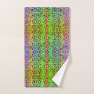 Art Nouveau Vintage Bloementuin Handdoek