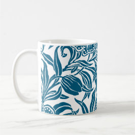 Art Nouveau Vintage Botanische Bloemmotief  Koffiemok
