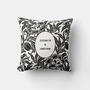 Art Nouveau Vintage Botanische Bloemmotief Kussen