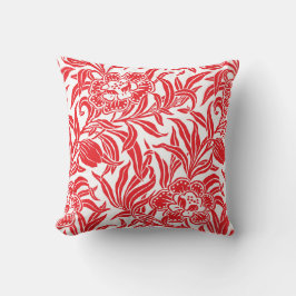 Art Nouveau Vintage Botanische Bloemmotief  Kussen