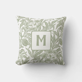 Art Nouveau Vintage Botanische Bloemmotief  Kussen