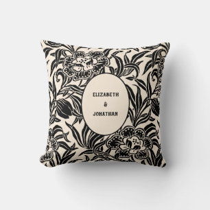 Art Nouveau Vintage Botanische Bloemmotief Kussen