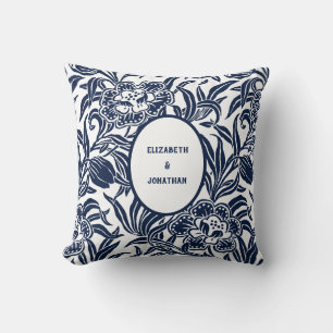 Art Nouveau Vintage Botanische Bloemmotief Kussen