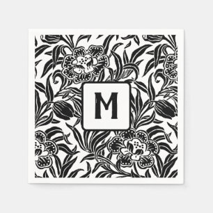 Art Nouveau Vintage Botanische Bloemmotief Servet