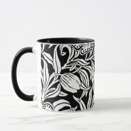Art Nouveau Vintage Botanische Bloempatroon Mok
