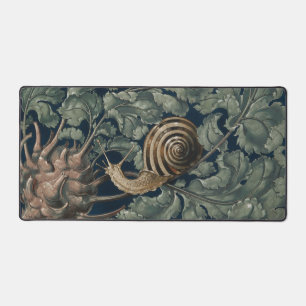 Art Nouveau Vintage Botanische Slak Antiek Bureaumat