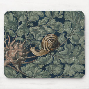 Art Nouveau Vintage Botanische Slak Antiek Muismat