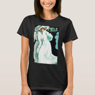 Art Nouveau vintage, Italiaanse mode, elegante vro T-shirt