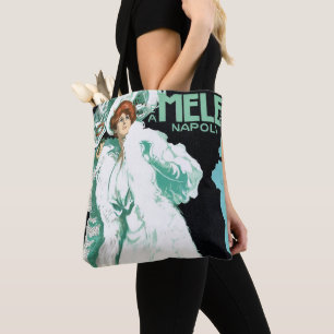Art Nouveau vintage, Italiaanse mode, elegante vro Tote Bag