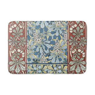 Art Nouveau Vintage Kersenbloesem Patroon Badmat