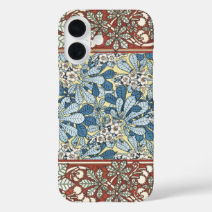 Art Nouveau Vintage Kersenbloesem Patroon iPhone 16 Hoesje