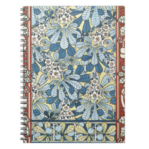 Art Nouveau Vintage Kersenbloesem Patroon Notitieboek